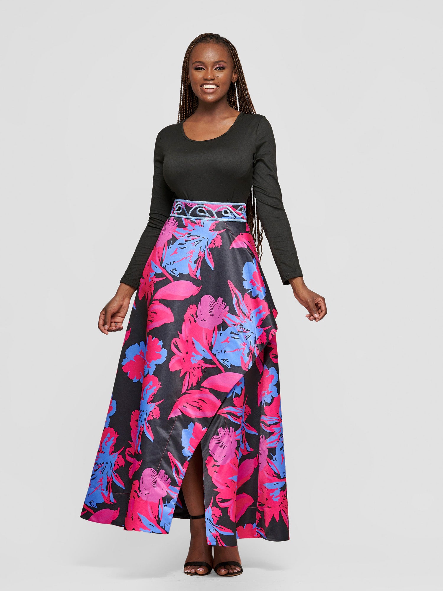 Asymmetrical skirt pink hotsell