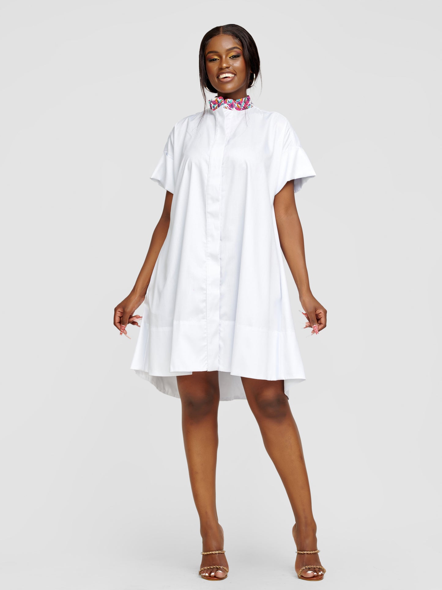 Amani Shirt Dress - White