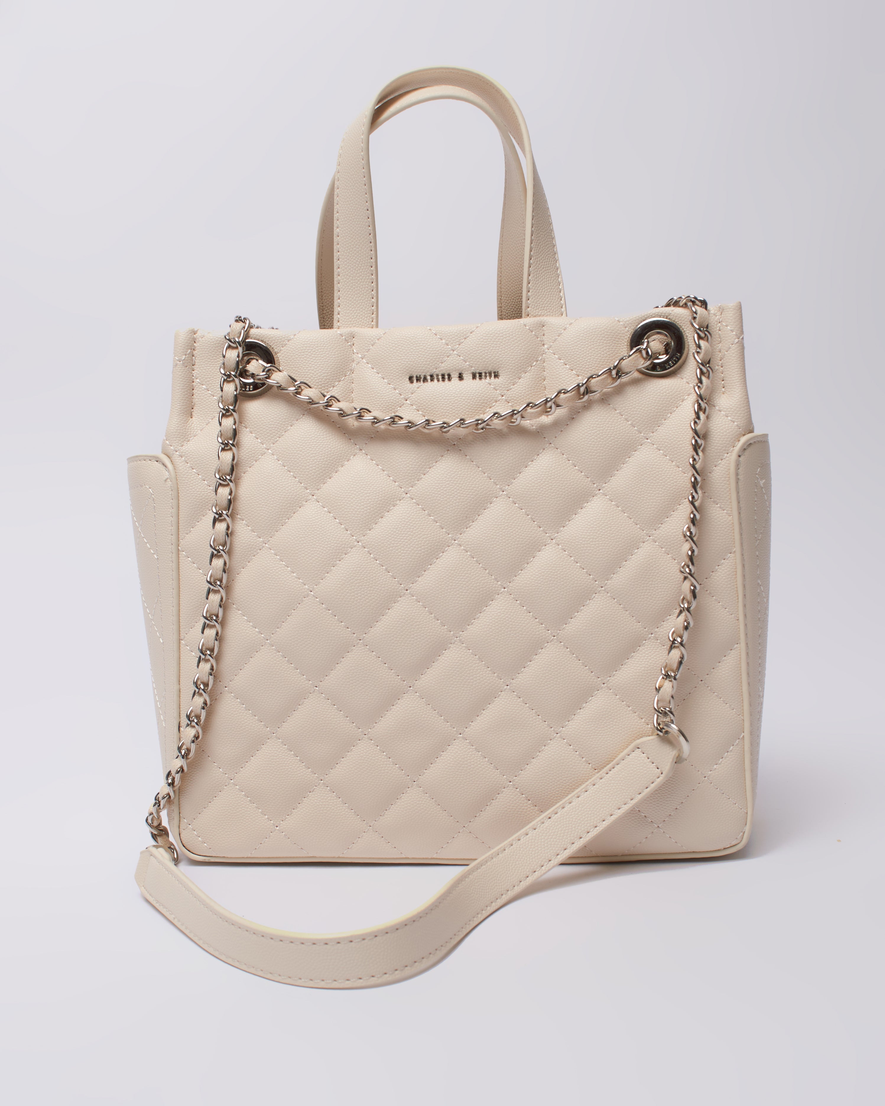 Charles and keith hot sale white bag