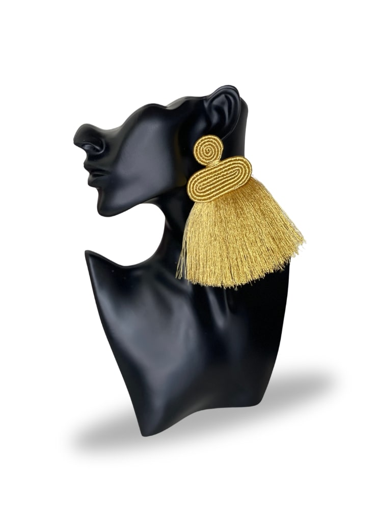 Liana Tassel Earrings - Gold