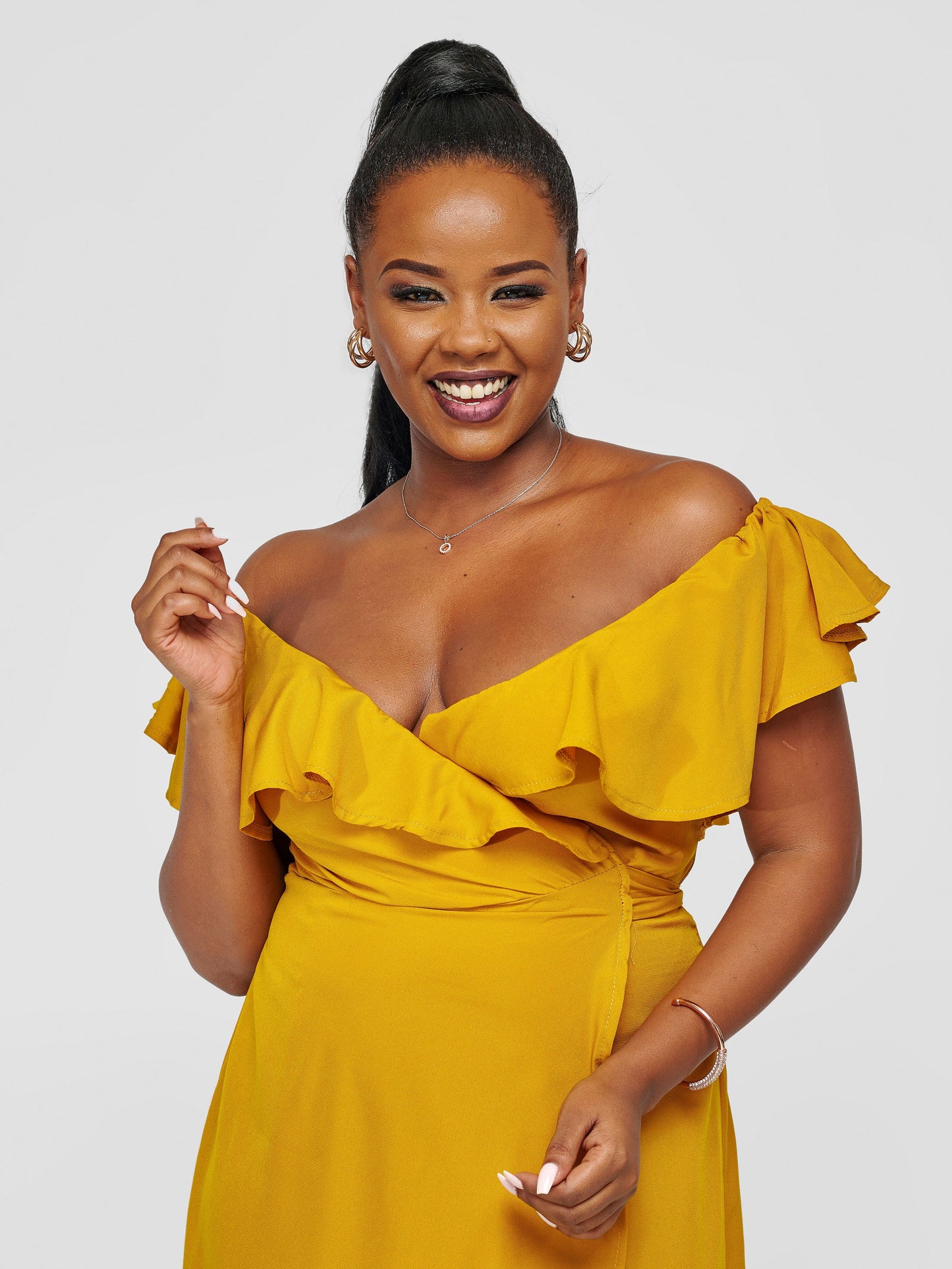 Lerato Wrap Dress - Mustard