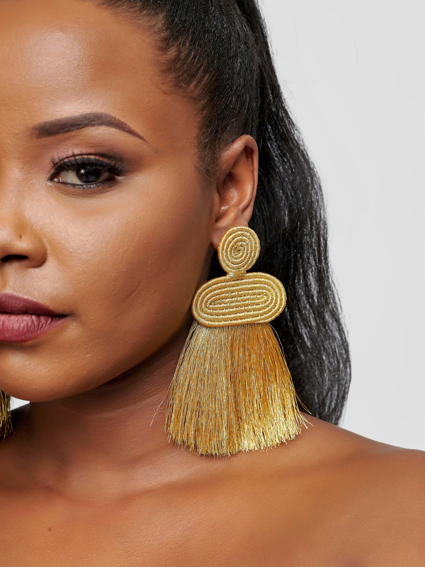 Liana Tassel Earrings - Gold