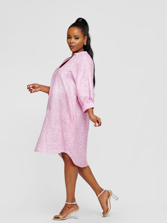 Nuru Shirt Dress - Lilac