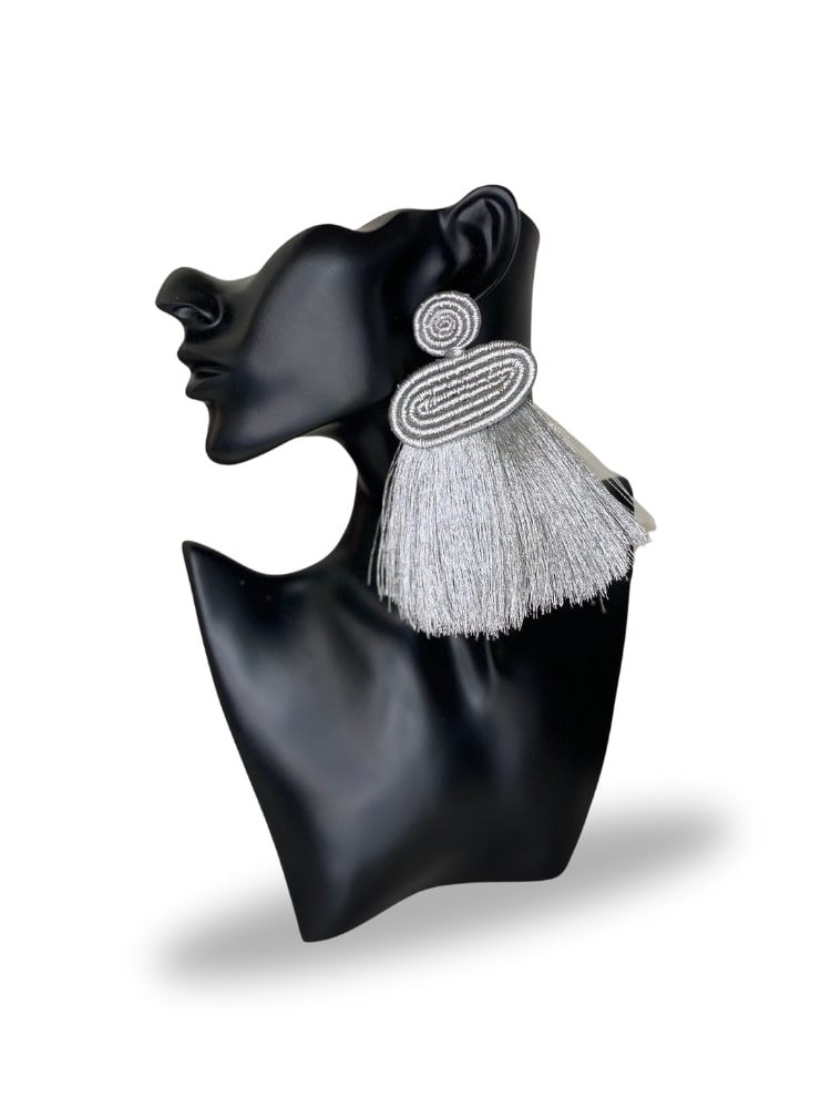 Liana Tassel Earrings - Silver